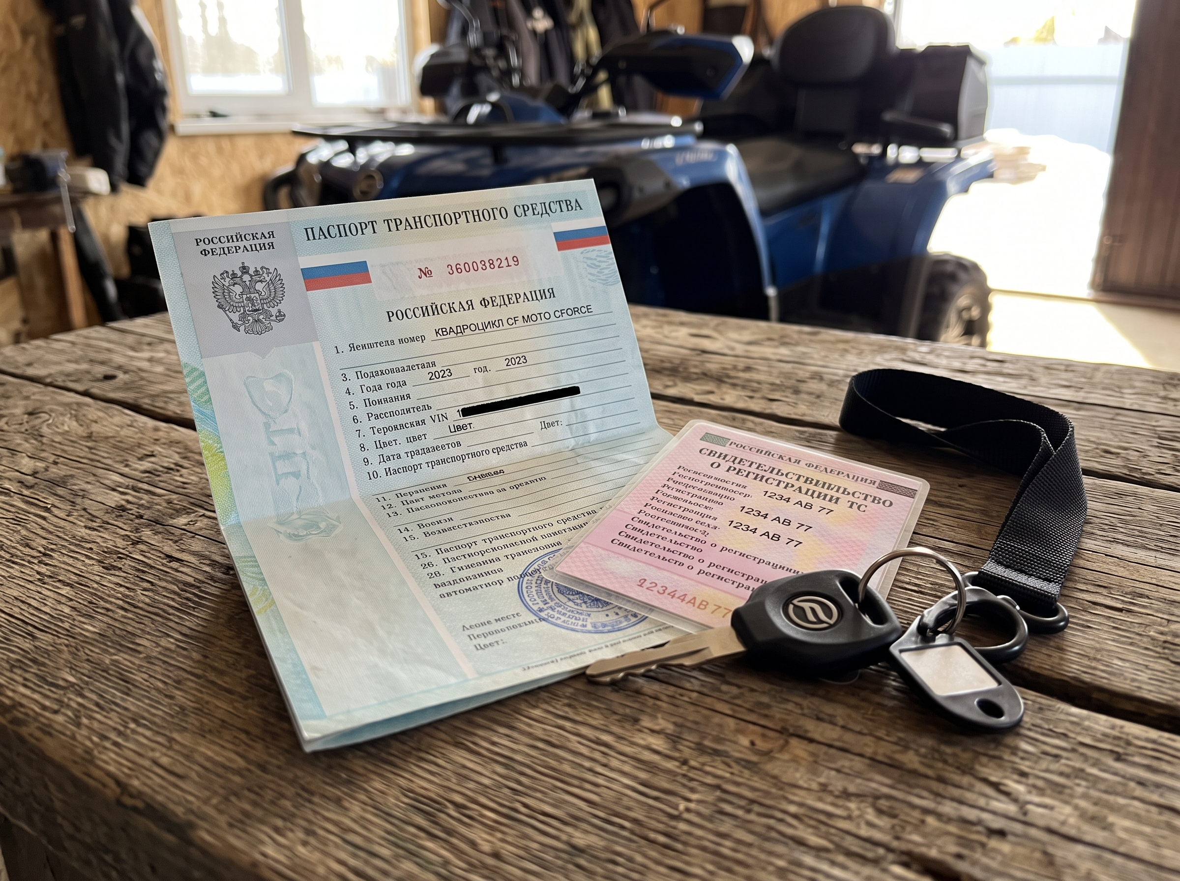 Квадроцикл с ПТС: зачем нужна регистрация и как ее оформить