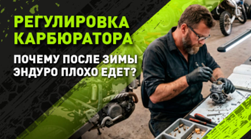 Эндуро «чихает» и не едет после зимы? Вся правда о весенней коме карбюратора