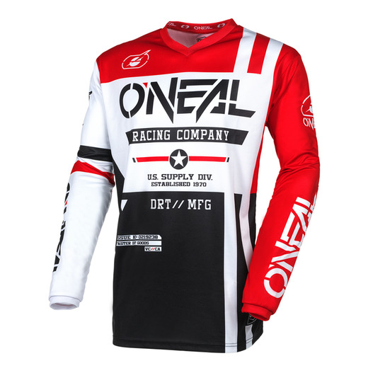 Джерси O'NEAL Element Warhawk V.25, мужской(ие) (черный/красный, S) pitbikemarket.ru