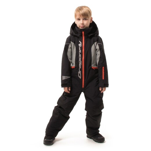 Зимний утепленный комбинезон DF JUNIOR Gravity Black-Gray 2023 (116-122) pitbikemarket.ru