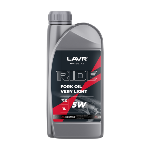 Вилочное масло RIDE Fork oil 5W LAVR MOTO, 1 л / Ln7782 pitbikemarket.ru